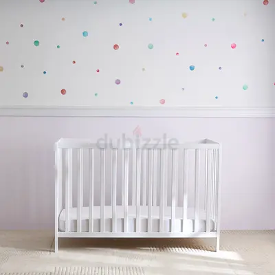 Crib with Adjustable Height (Up to 3 years) / with Mattress