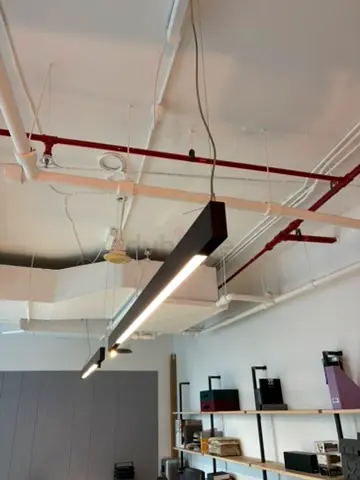 Flos The Running Magnet – suspended linear lights, black, with LED and spot modules