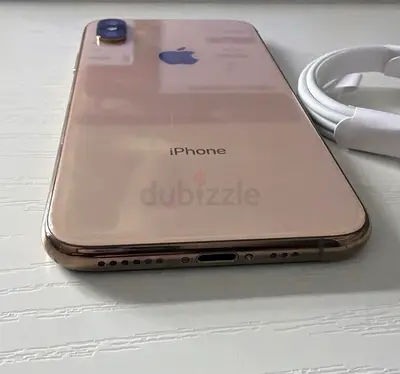 iPhone XS Max 256GB - Gold, Excelent Condition with Charger+box zero scratch