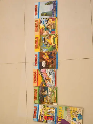 Set of 9 Vintage Tinkle Comics — Assorted Issues, Good Used Condition
