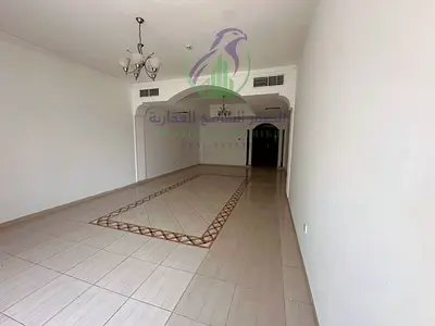 3-bedroom apartment in Al Taawun, Sharjah, with a master bedroom, 3 bathrooms, storage room, landlord-paid AC, and 6 payment instalments.