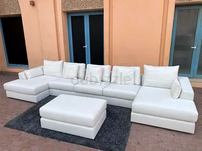 Marina Home U Shape Sofa with footstool