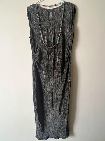 Textured Velour Midi Dress