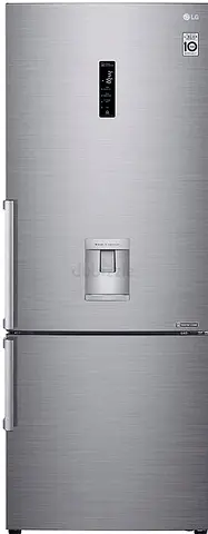 LG Bottom Freezer Refrigerator with Water Dispenser - Stainless Steel, Inverter Linear, 1 Year Used