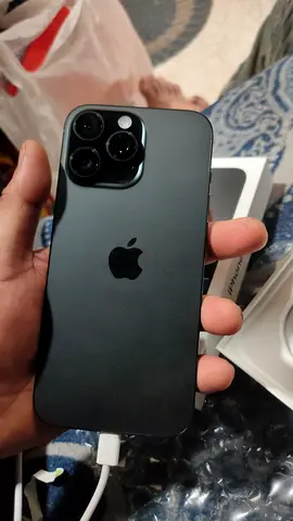 iPhone 16 Pro Max - titanium Black (Good Condition) 91 battery % 256 gb   More photo or vedio textme