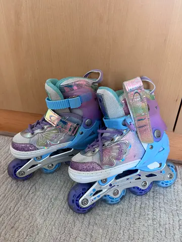 Girls kids inline skates roller blades NATTORK size S EU 27-31