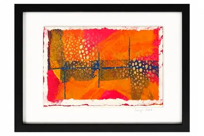 Original abstract art framed