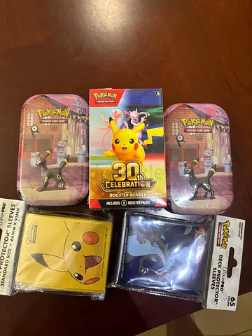 Pokemon 30th anniversary stock
