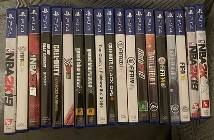 PS4 game collection