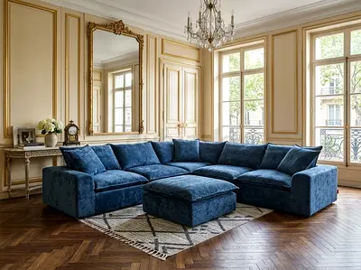 Luxury The One Corner Sofa – Blue

Upgrade your living space with this stylish blue corner sofa fro