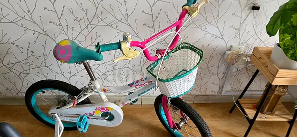 Girls 16-inch Children's Bike with Basket - Good Condition