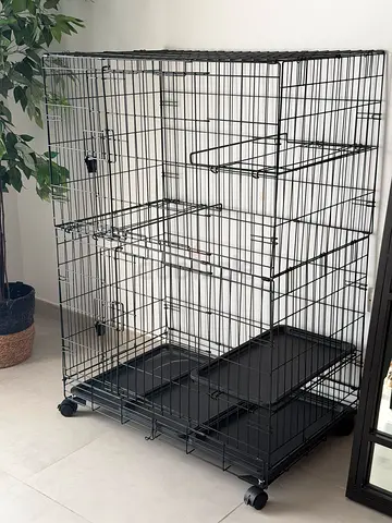Extra Large metal port cage on wheels.