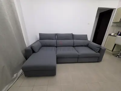 Ikea Eskilstuna L shape sofa bed with storage