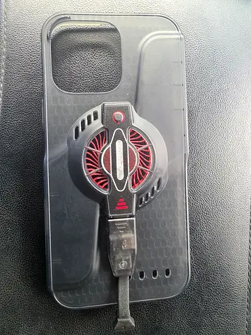 iPhone 16 pro max Case with Cooling Fan very light weight ( Like new)