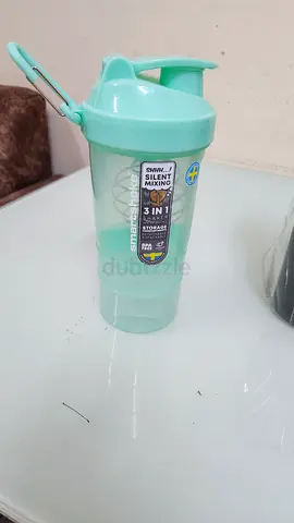 Set of 2 Shaker/Protein Water Bottles - Mint Green and Black