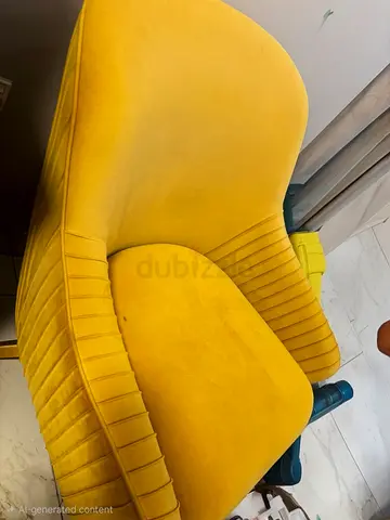 Mustard Yellow Sofa/Chair – Stylish & Comfortable