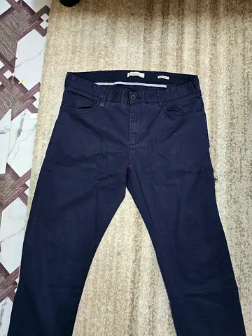 Men's Navy Chinos / Casual Trousers - Good Condition