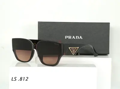Prada Women’s Sunglasses with Case - Black/Brown Gradient Lens