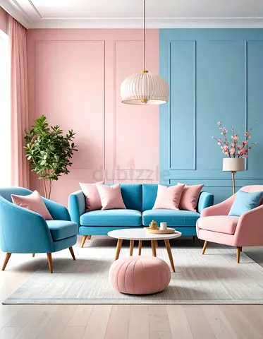 New modern style 2 seater sofa+ 2 accent chair