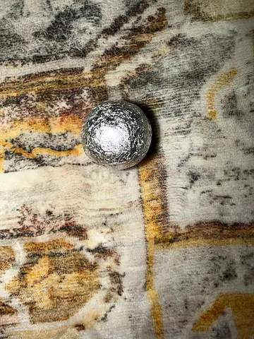Shiny aluminum ball