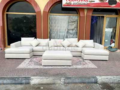 Marina Home U Shape Sofa with footstool