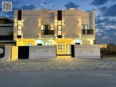Villa for sale in Al Helio 2 – Ajman | Ground floor + first floor + roof | 5 bedrooms | Includes registration and ownership transfer fees