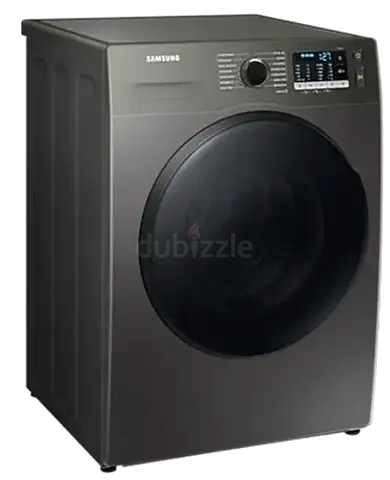 Front Load Washer Dryer Combo with Hygiene Steam and Digital Inverter Technology, 8KG, Inox