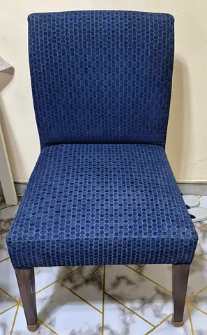 Heavy quality quilted seat wooden chair