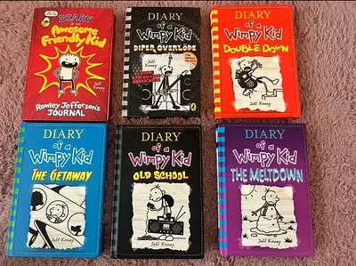 Diary of Wimpy Kid books (hard cover)