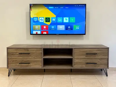 Premium Wooden TV Unit / TV Stand – Excellent Condition – AED 350 Price: AED 350 Selling a