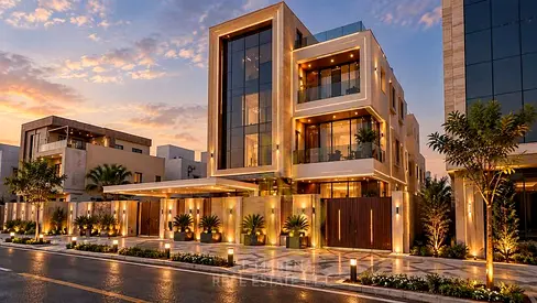 مقابل حديقة الياسمين وبجوار المسجد | لأول مرة | 3 طوابق وروف | 6 غرف نوم ماستر | تصميم فاخر | السعر شامل كل شيء