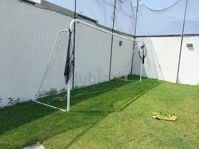 Portable full-size football (soccer) goal with net - used