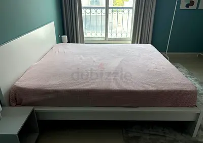 Ikea King Size Bed with mattress available in perfect condition