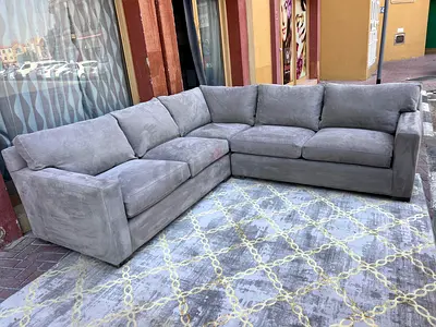 Crate And barrel Axis feather sofa