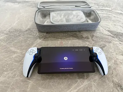 Sony PlayStation Portal Gameheld device with a bag
