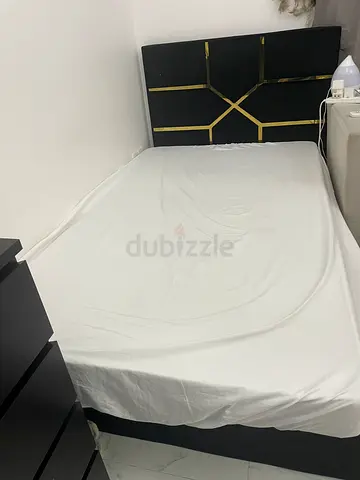 Double bed frame with headboard - good condition