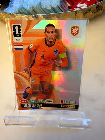 Panini World Cup Icon Card - Virgil van Dijk (Netherlands) in Sleeve