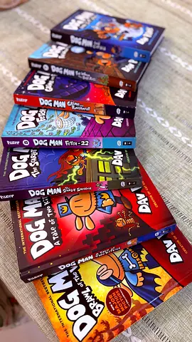 Best seller kids comic book, Dog man collection of 7 books, hardcover original books
