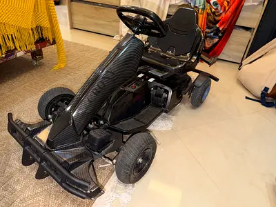 Electric Ride-On Go-Kart for Kids — Black, Good Condition