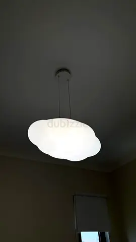 Modern Cloud-Shaped Ceiling Pendant Light - White