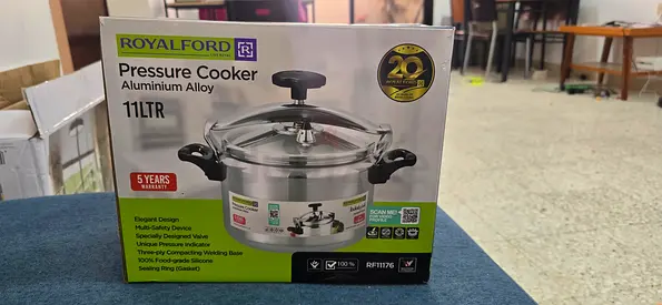 Royalford 11L Aluminium Alloy Pressure Cooker - Brand New in Box