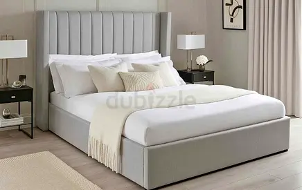 Brand New Luxury Cotton fabric Queen Bed Available