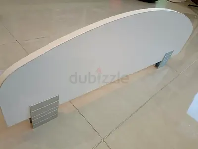 White Semi-Circle Bed Rail/ Guard-slots in to the bedside