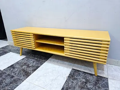 Wooden slatted TV cabinet / media good condition