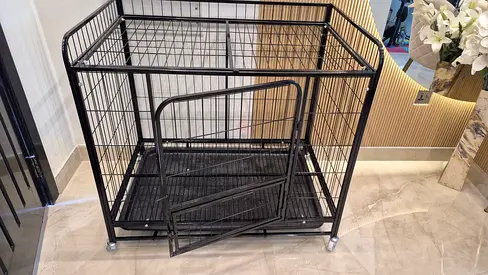 Large Heavy-Duty Metal Dog Crate with Removable Tray newly purchased 20 days ago