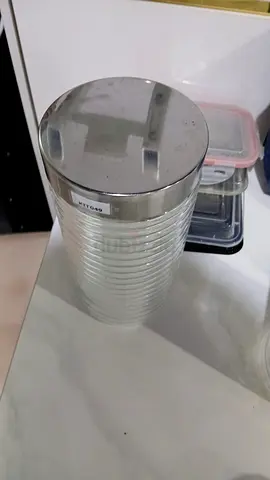 Stainless Steel Kitchen Canister - Used, Good Condition