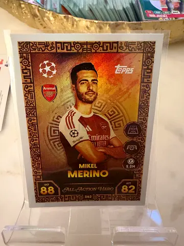 Topps UEFA Champions League trading card - Mikel Merino (Arsenal) - limited insert