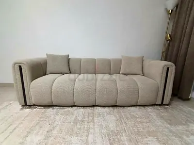 Gradient Fabric 4-Seater Sofa Home Center