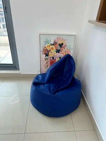 Blue bean bag