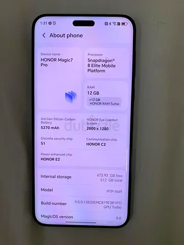 HONOR Magic7 Pro , Snapdragon 8 Elite (Good Condition)